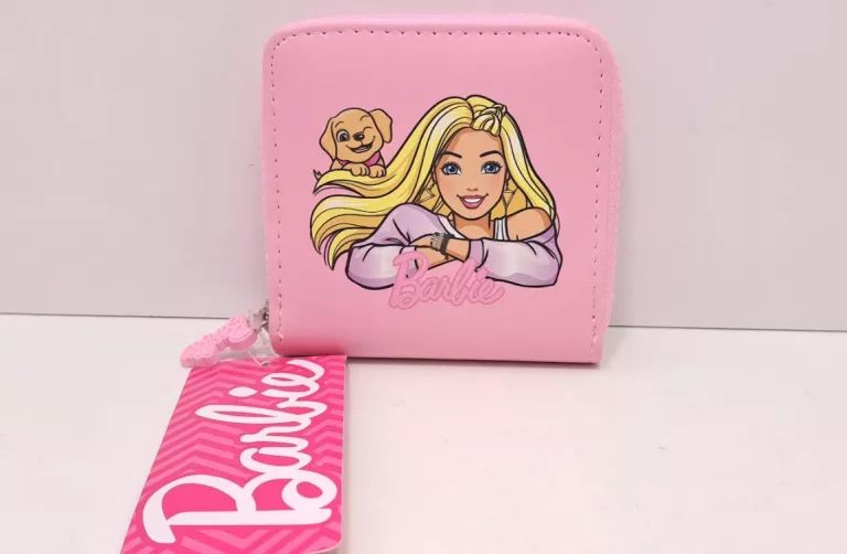 PORTFEL DZIECIĘCY BARBIE, RÓŻOWY! DLA DZIEWCZYNKI!