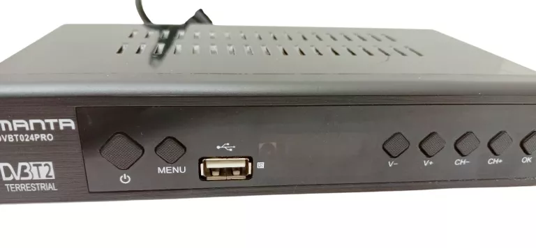 TUNER DVB-T2 MANTA DVBT024PRO + PILOT+ PUDEŁKO