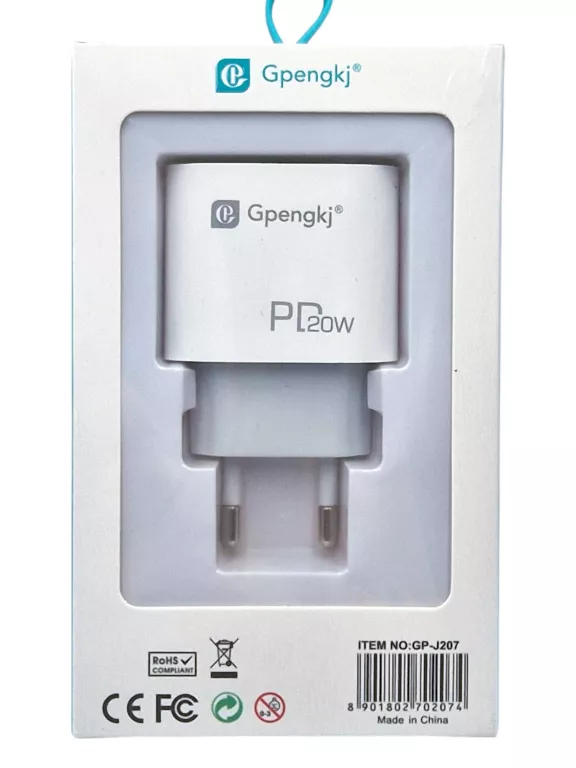 ŁADOWARKA SIECIOWA USB-C GPENGKJ GP-J207 PD 20W