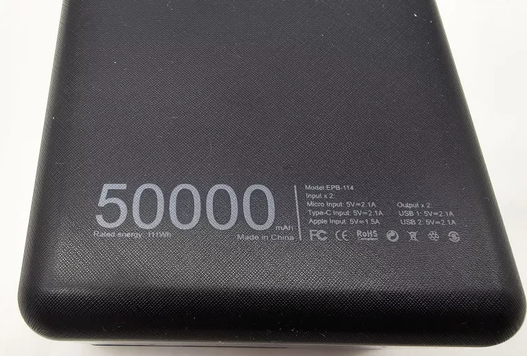 POWERBANK EXTRA LINK 50000MAH | PUDEŁKO