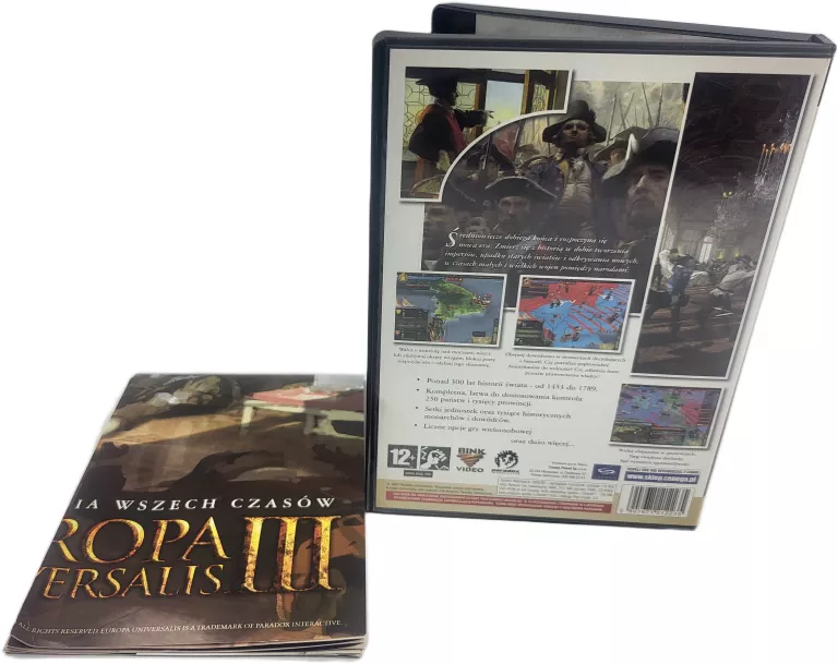 GRA KOMPUTEROWA PC EUROPA UNIVERSALIS III POLSKA WERSJA NAPISY PL
