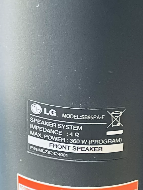 ZESTAW GŁOŚNIKÓW DO KINA DOMOWEGO LG HB905PA 5+1