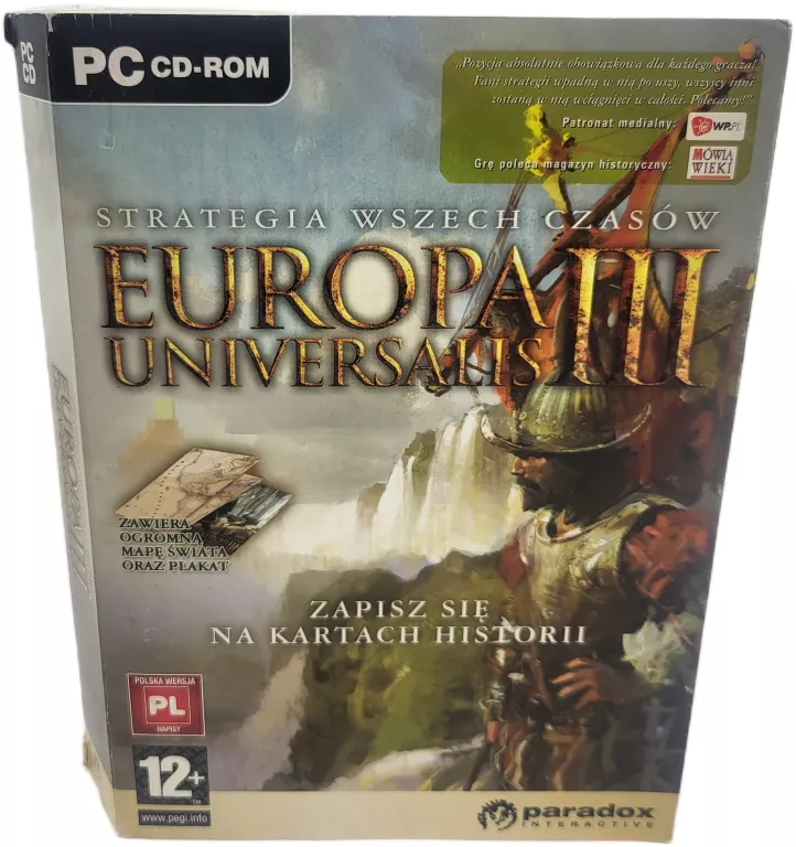 GRA KOMPUTEROWA PC EUROPA UNIVERSALIS III POLSKA WERSJA NAPISY PL
