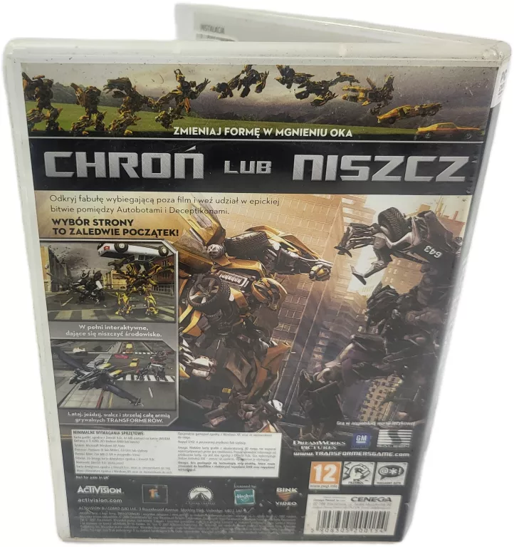 GRA KOMPUTEROWA PC TRANSFORMERS THE GAME