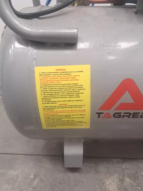 KOMPRESOR OLEJOWY SPRĘŻARKA TAGRED 50L V2 2 TŁOKI TA360