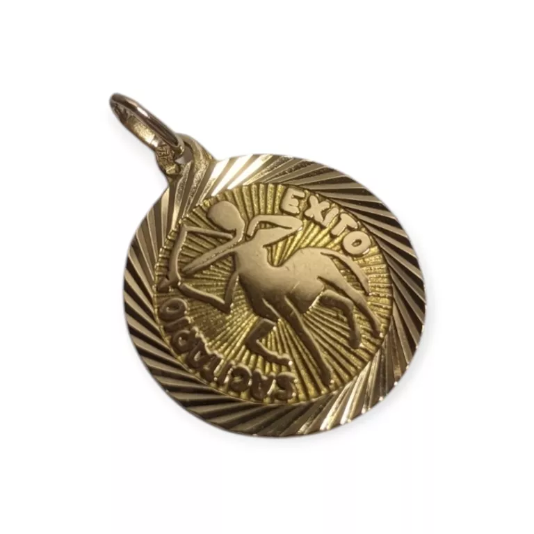 PIĘKNA ZŁOTA ZAWIESZKA ZODIAK STRZELEC 1,74G 585