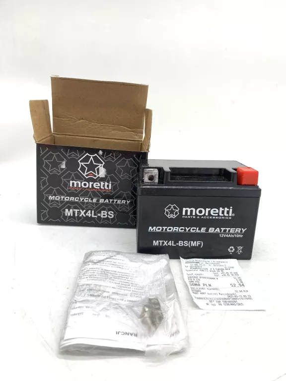AKUMULATOR MOTOCYKLOWY MORETTI MTX4L-BS GW