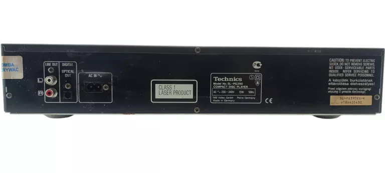 ODTWARZACZ CD TECHNICS SL-PG390