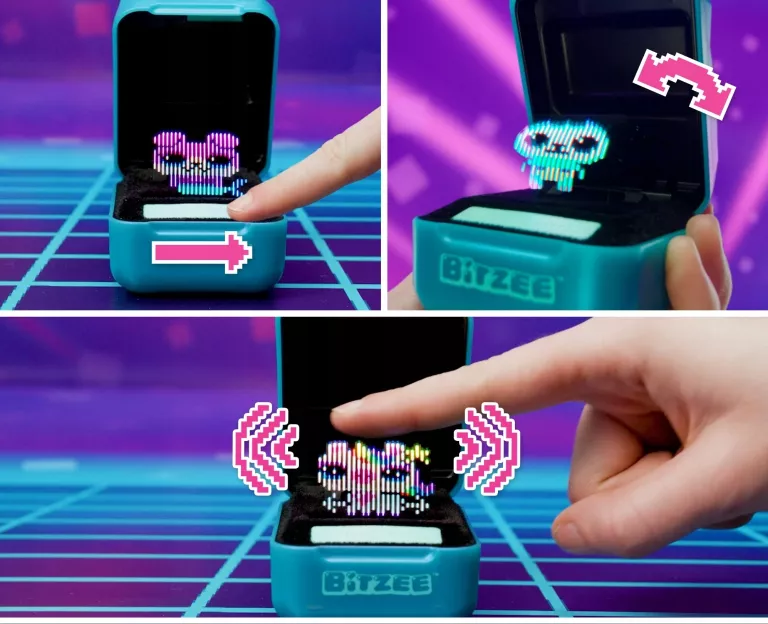 BITZEE MAGICALS INTERAKTYWNE ZWIERZĄTKO CYFROWE 20W1 HOLOGRAM