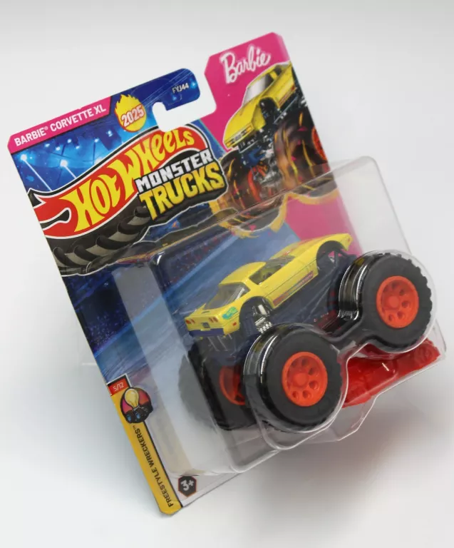 HOT WHEELS MONSTER TRUCKS – BARBIE CORVETTE XL JCD97