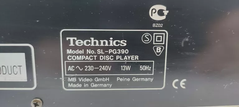 ODTWARZACZ CD TECHNICS SL-PG390