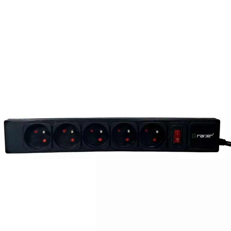 LISTWA ZASILAJĄCA TRACER 5-GNIAZDKOWA POWER GEAR SM BLACK