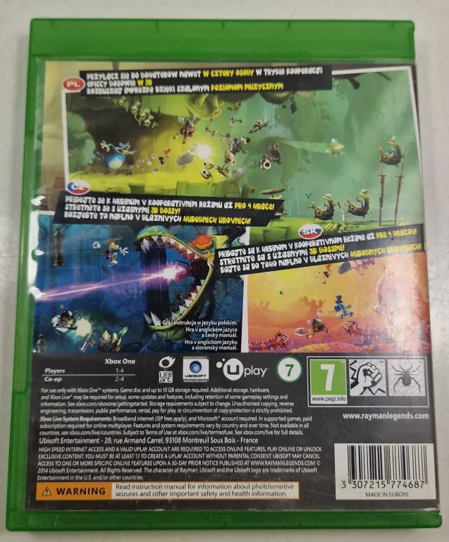 GRA RAYMAN LEGENDS XBOX ONE