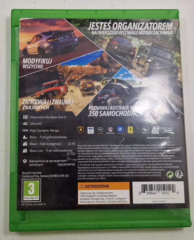 GRA FORZA HORIZON 3 XBOX ONE