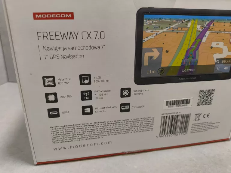 NAWIGACJA GPS MODECOM FREEWAY CX 7.0
