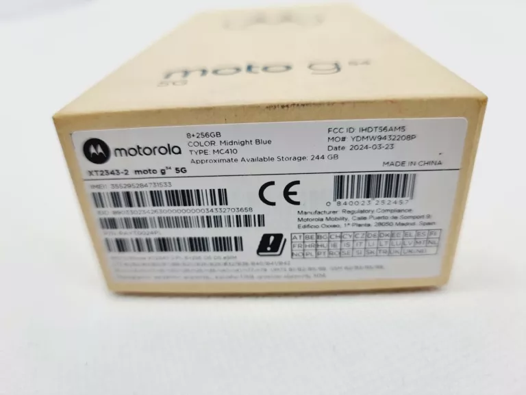 MOTOROLA MOTO G54 5G 8/256 GB MIDNIGHT BLUE