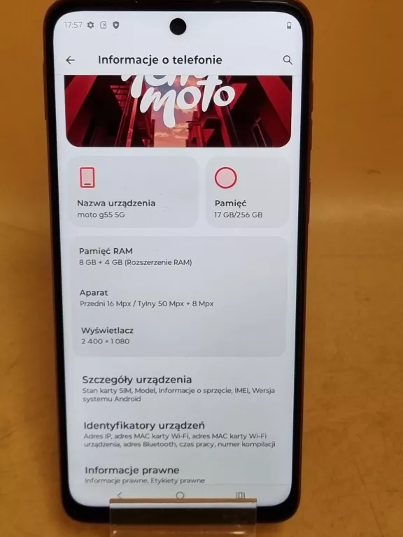 TELEFON MOTOROLA MOTO G55 5G 8/256