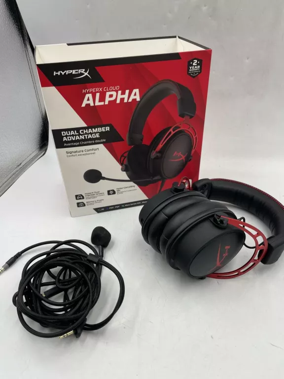 SŁUCHAWKI HYPERX CLOUD ALPHA KOMPLET