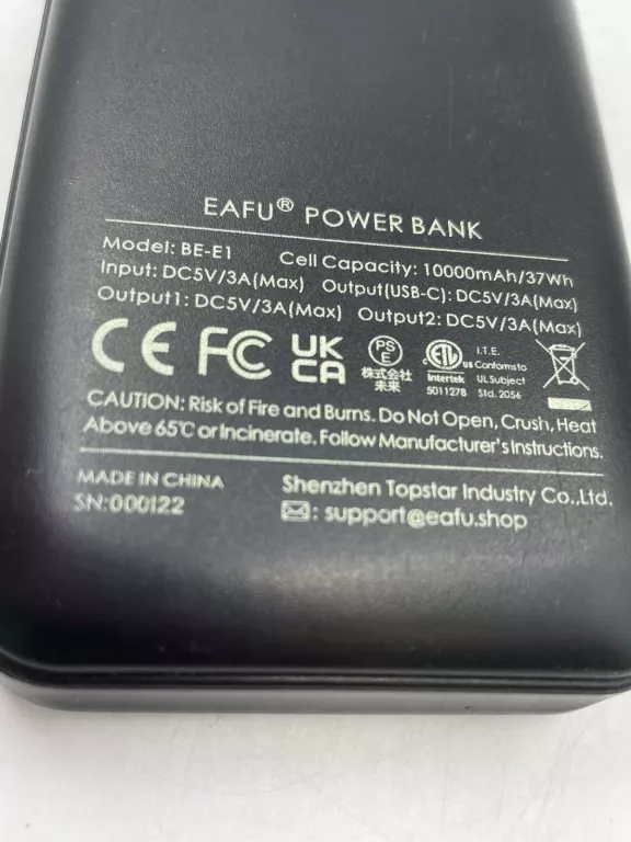 POWERBANK EAFU 10000MAH