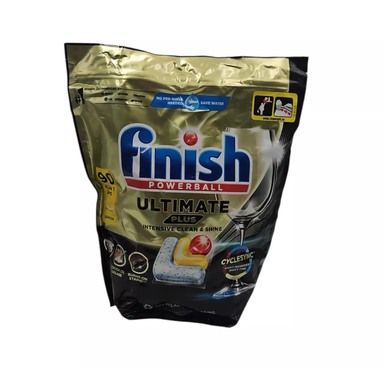 FINISH ULTIMATE PLUS KAPSUŁKI DO ZMYWARKI LEMON CYTRYNA 90 SZTUK