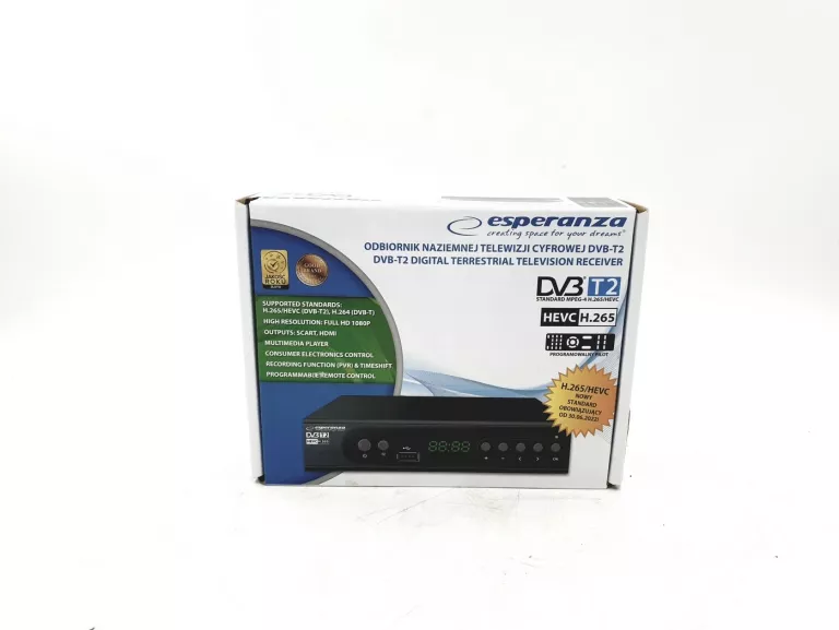 TUNER DVB-T2 ESPERANZA EV106P GWARANCJA