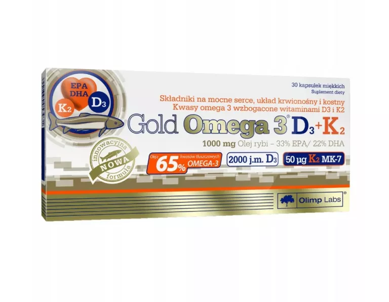 OLIMP GOLD OMEGA 3 D3 + K2 30 KAPSUŁEK