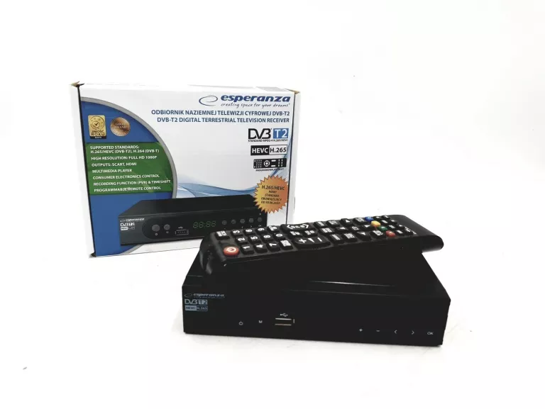 TUNER DVB-T2 ESPERANZA EV106P GWARANCJA