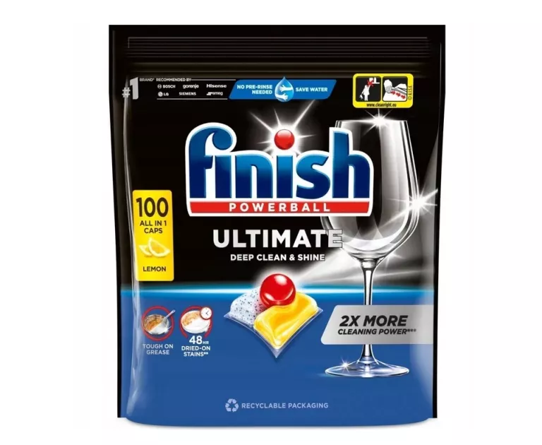 FINISH ULTIMATE KAPSUŁKI DO ZMYWARKI LEMON 100 SZT