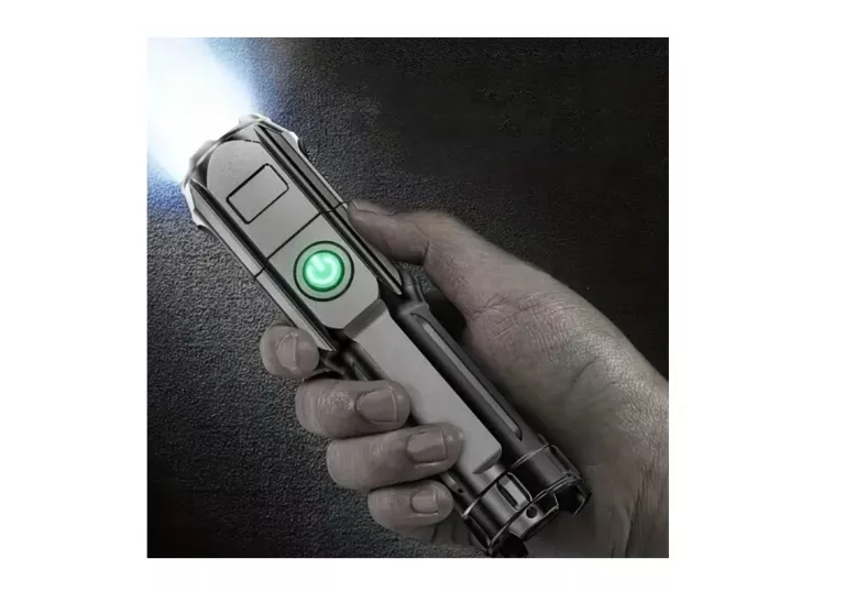 LATARKA LED AKUMULATOROWA TAKTYCZNA USB ZOOM MOCNA KIESZONKOWA F15-T