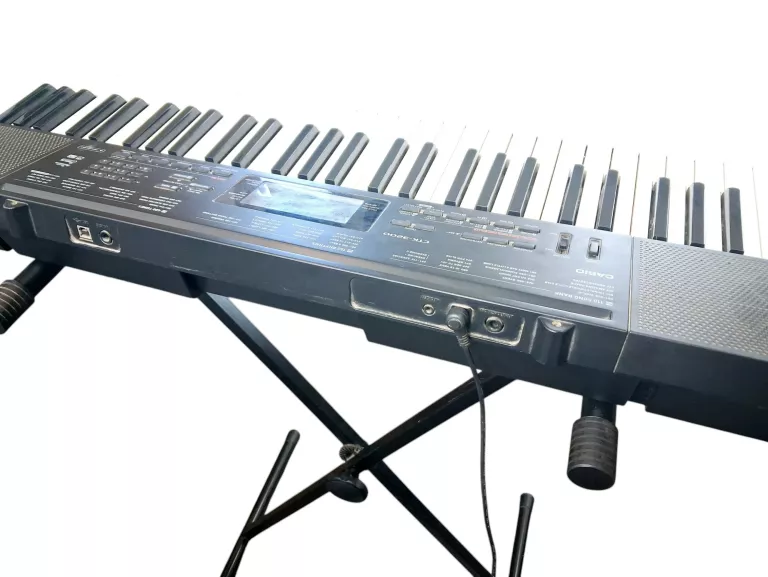 KEYBOARD CASIO CTK-3200 KOMPLET (ZASILACZ/STOJAK/TORBA TRANSPORTOWA)