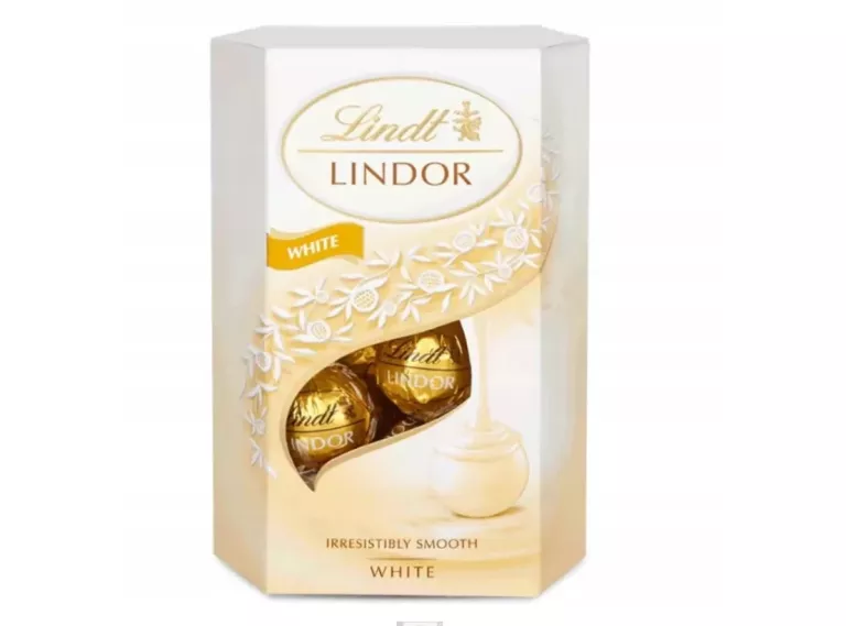 LINDT LINDOR WHITE PRALINY Z BIAŁEJ CZEKOLADY BIAŁA CZEKOLADA PRALINKI 200