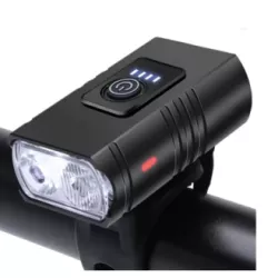 LAMPKA ROWEROWA T6 LED PRZEDNIA LAMPKA ROWEROWA TYPU C AKUMULATOROW