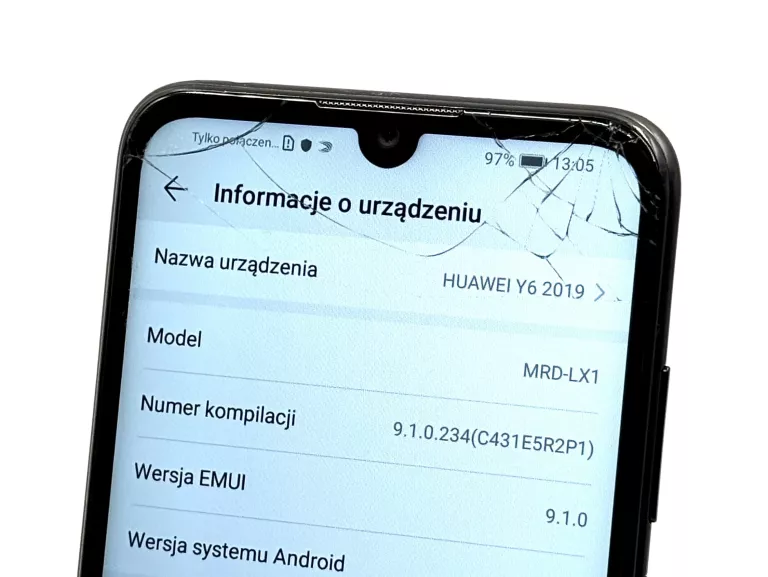 HUAWEI Y6 2019 4G(LTE) 2/32GB DUAL SIM CZARNY MRD-LX1