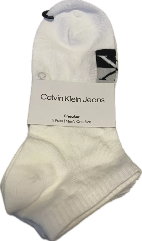 SKARPETKI CK 8720245972772 BIAŁE ONESIZE MAN