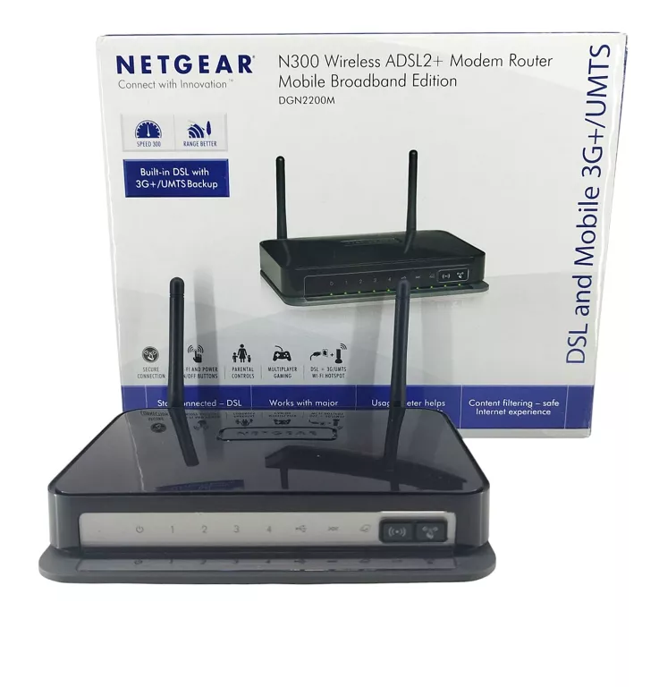 ROUTER MODEM ADSL2+ N300 NETGEAR DGN2200