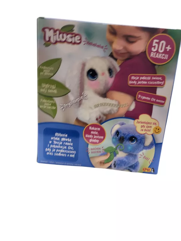 MILUSIE INTERAKTYWNA MASKOTKA KRÓLICZEK 50 REAKCJI