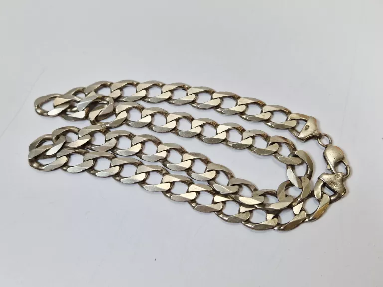 SREBRNY ŁAŃCUSZEK PANCERKA 80,35G