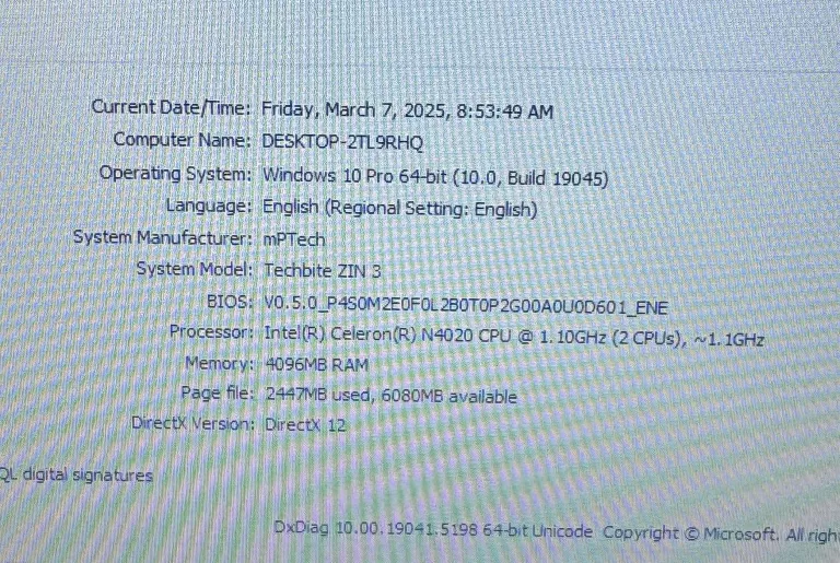 LAPTOP TECHBITE ZIN 3 14.1 + CZARNE ETUI + ZASILACZ