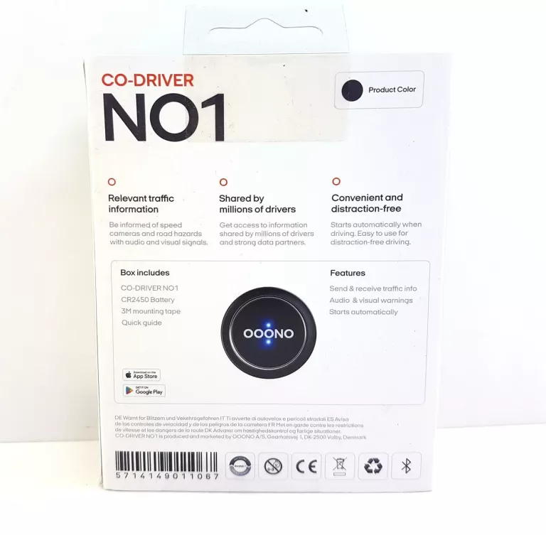 OOONO CO-DRIVER NO2 ALARM DROGOWY ANTYRADAR