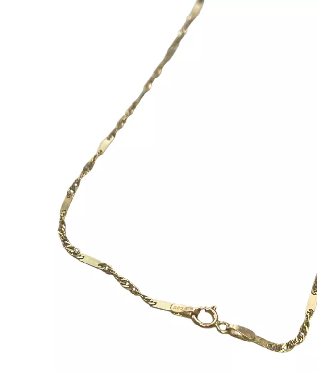 WYRÓB JUBILERSKI UŻYWANY ZŁOTY ŁAŃCUSZEK R.45 - 2,28G