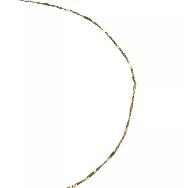 WYRÓB JUBILERSKI UŻYWANY ZŁOTY ŁAŃCUSZEK R.45 - 2,28G