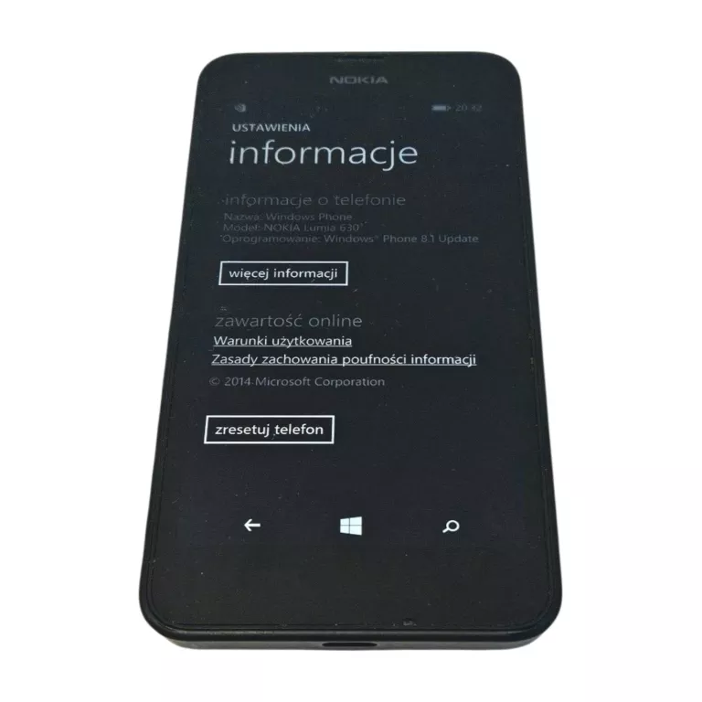TELEFON NOKIA LUMIA 630 WINDOWS PHONE 8.1