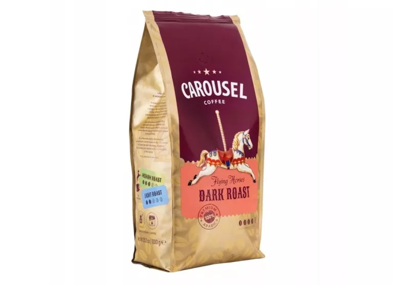CAROUSEL COFFEE FLYING HORSES DARK ROAST KAWA ZIARNISTA 1KG