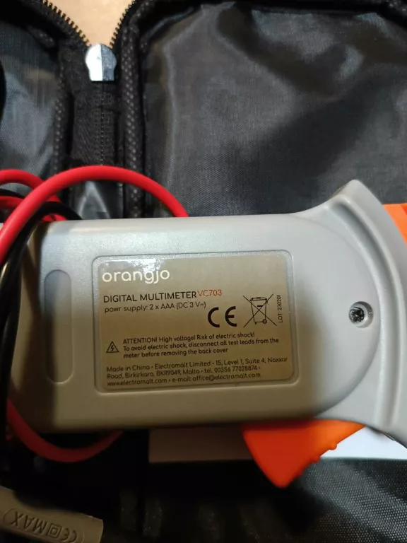 MULTIMETR CĘGOWY ORANGJO VC703