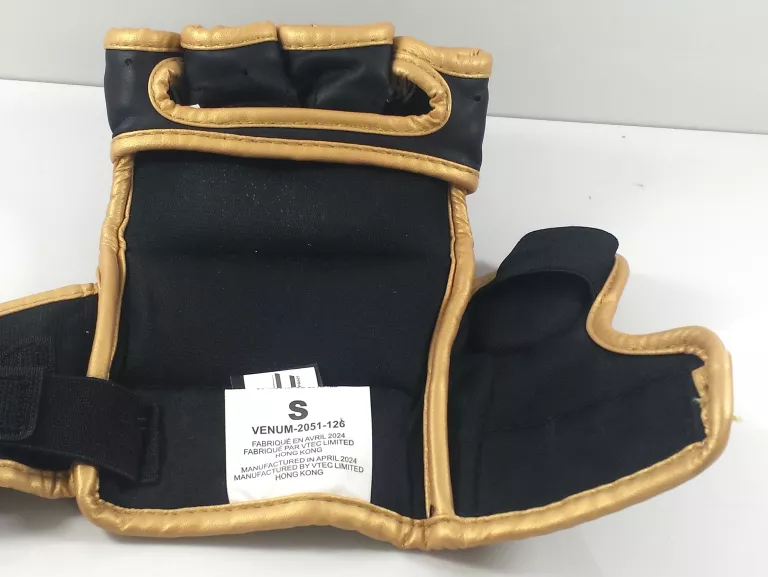VENUM RĘKAWICE MMA CHWYTNE CHALLENGER 2.0 BLACK/GOLD S