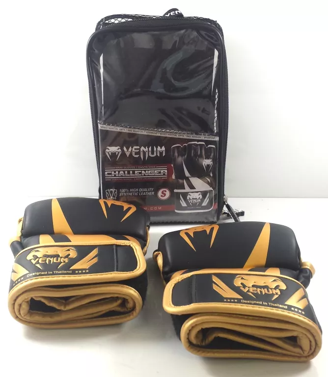 VENUM RĘKAWICE MMA CHWYTNE CHALLENGER 2.0 BLACK/GOLD S