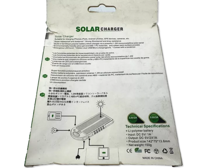 POWERBANK ES500 5000MAH SOLAR