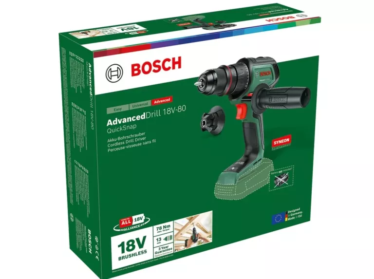 WIERTARKO-WKRĘTARKA BOSCH ADVANCEDDRILL 18V-80 QUICKSNAP 06039E2000 405342