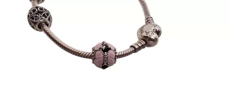 BRANSOLETKA PANDORA/ 5 CHARMSÓW 19,5CM