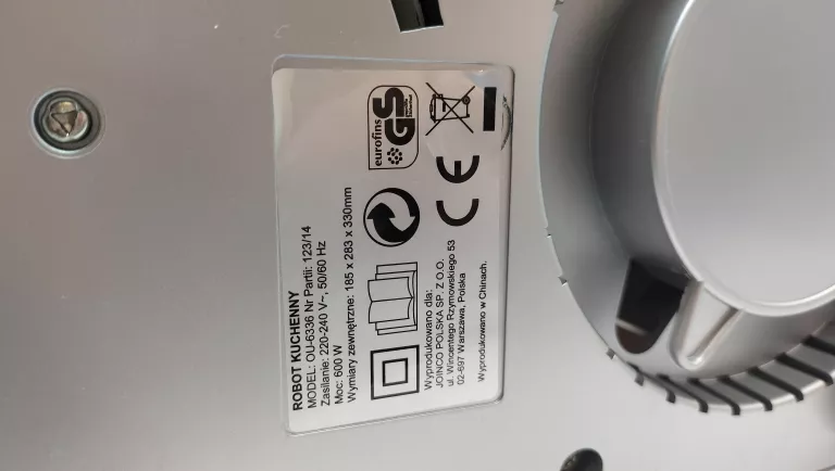 ROBOT KUCHENNY OU-6336 OKAZJA